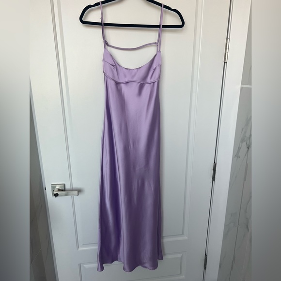Zara Dresses & Skirts - ‼️SOLD Zara lilac viral TikTok satin dress size small 3304/361